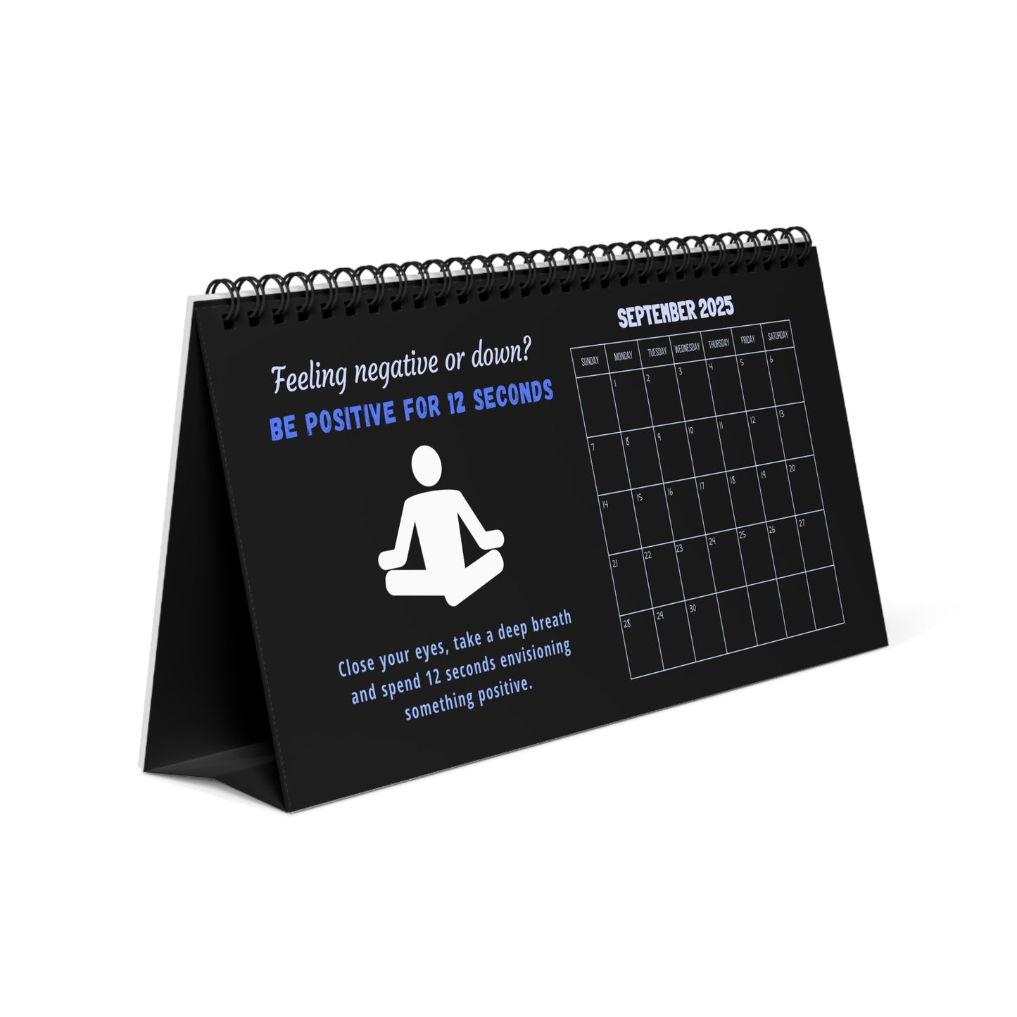 Desk Calendar 2025 | Productivity Desk Calendar | Desk Calendar for Office & Home Office