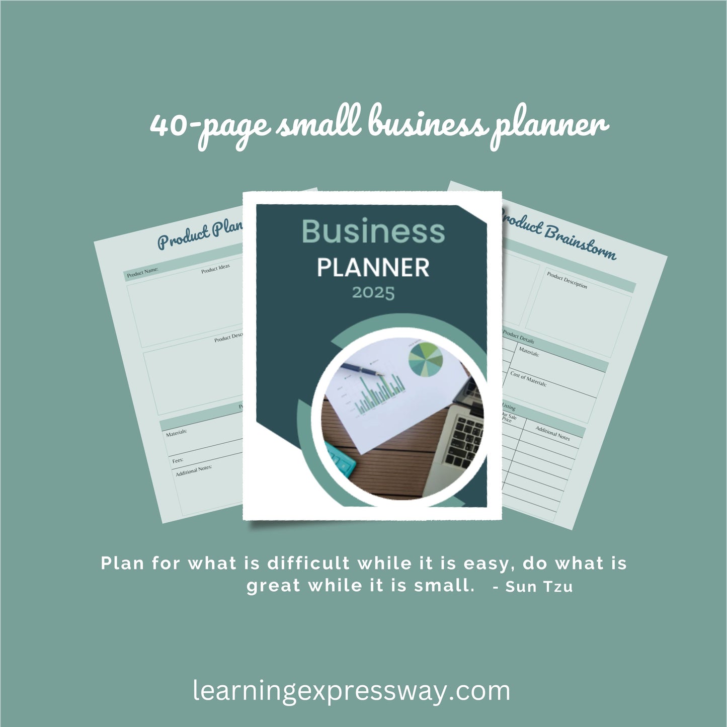 Small Business Planner 2025 - Printable PDF (Digital Download)