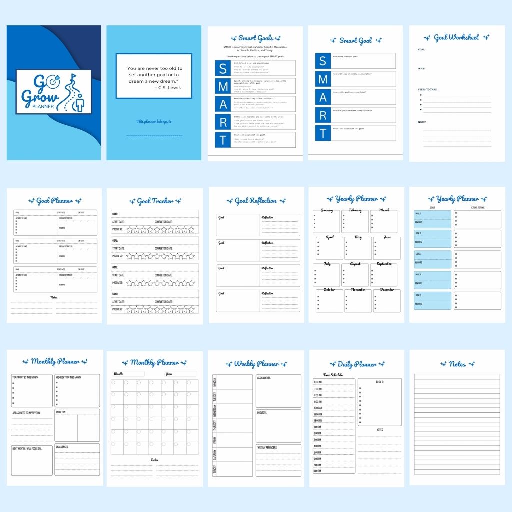 Go Grow - Goal Planner (Digital Download)