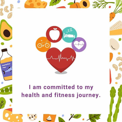 Affirmation Cards to Find Joy in Eating Well for a Healthier You