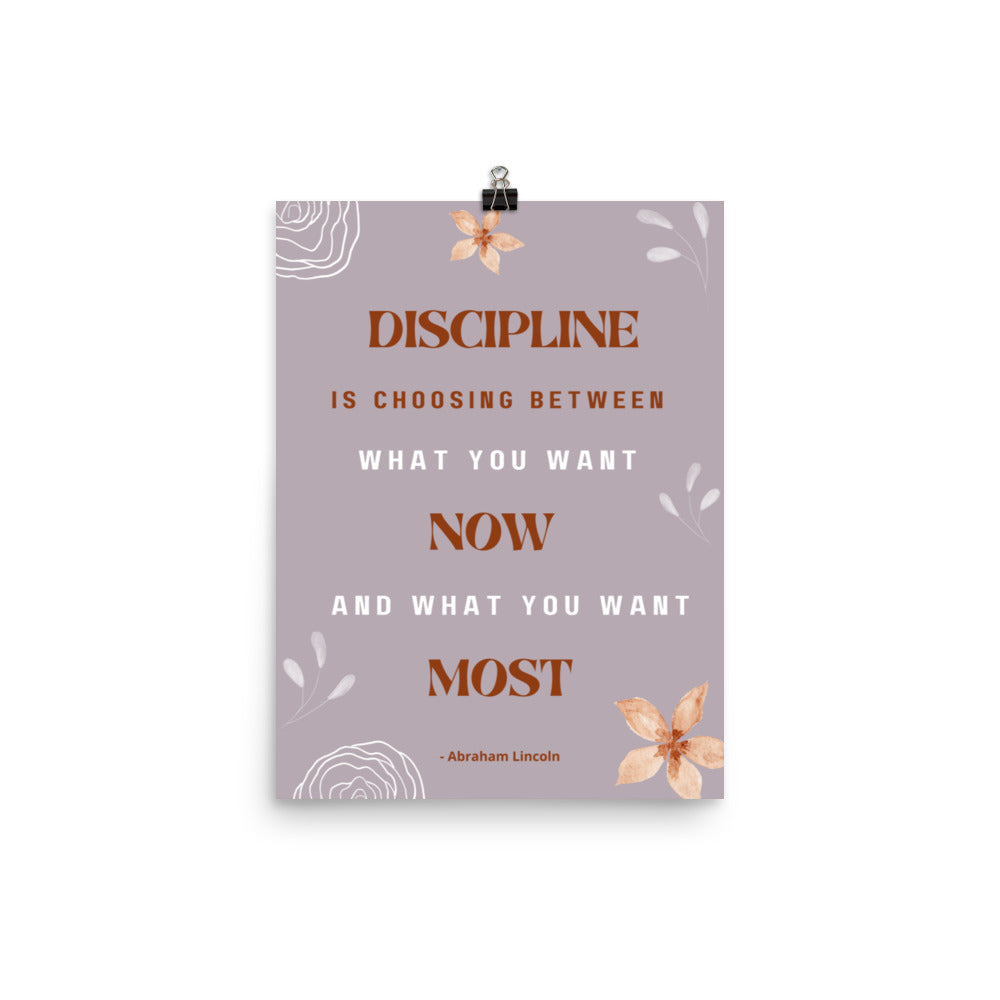 Poster - Discipline