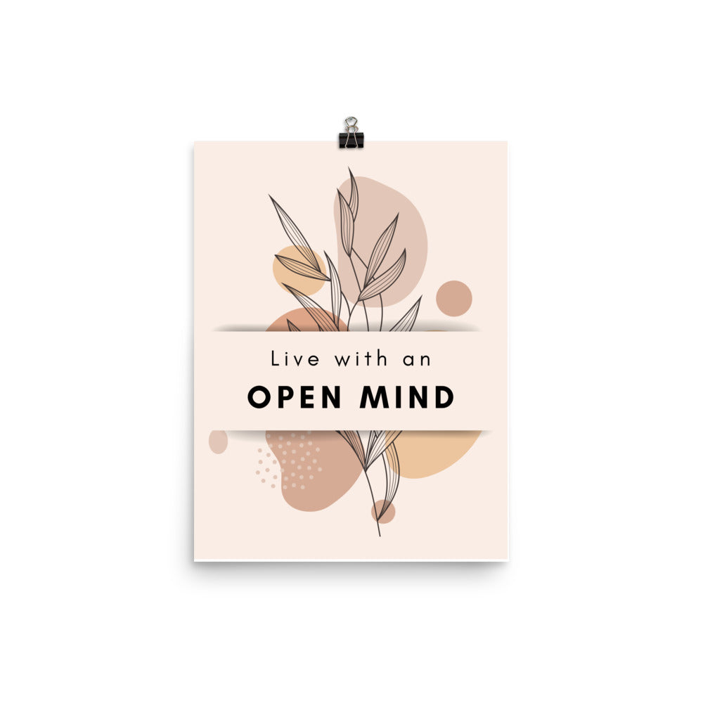 Poster - Live with an open mind