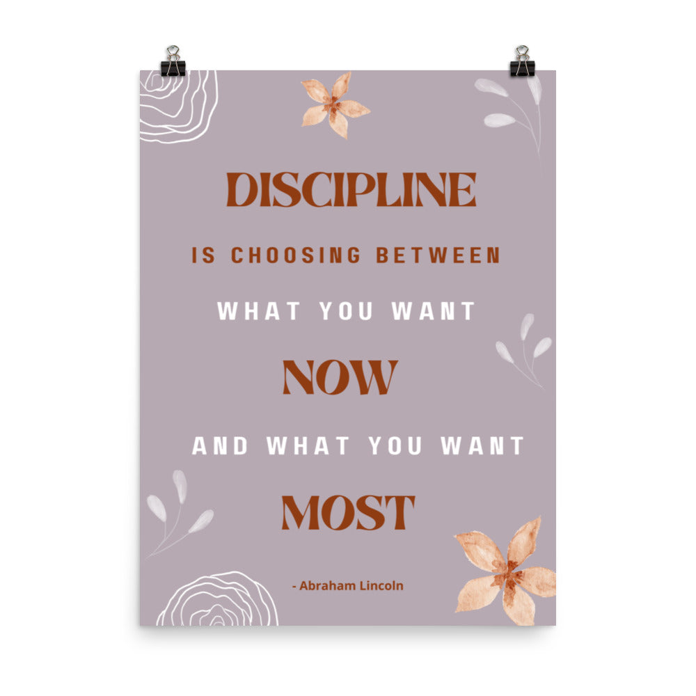 Poster - Discipline