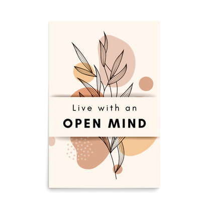 Poster - Live with an open mind