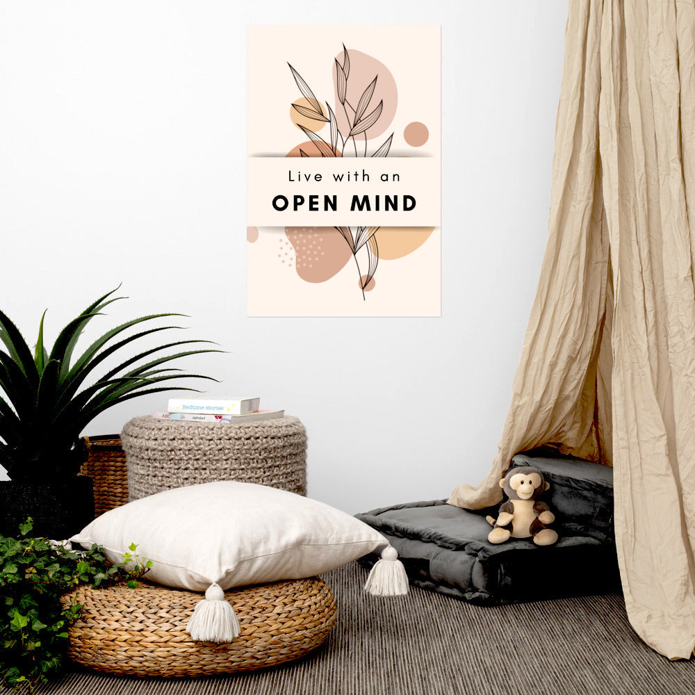 Poster - Live with an open mind