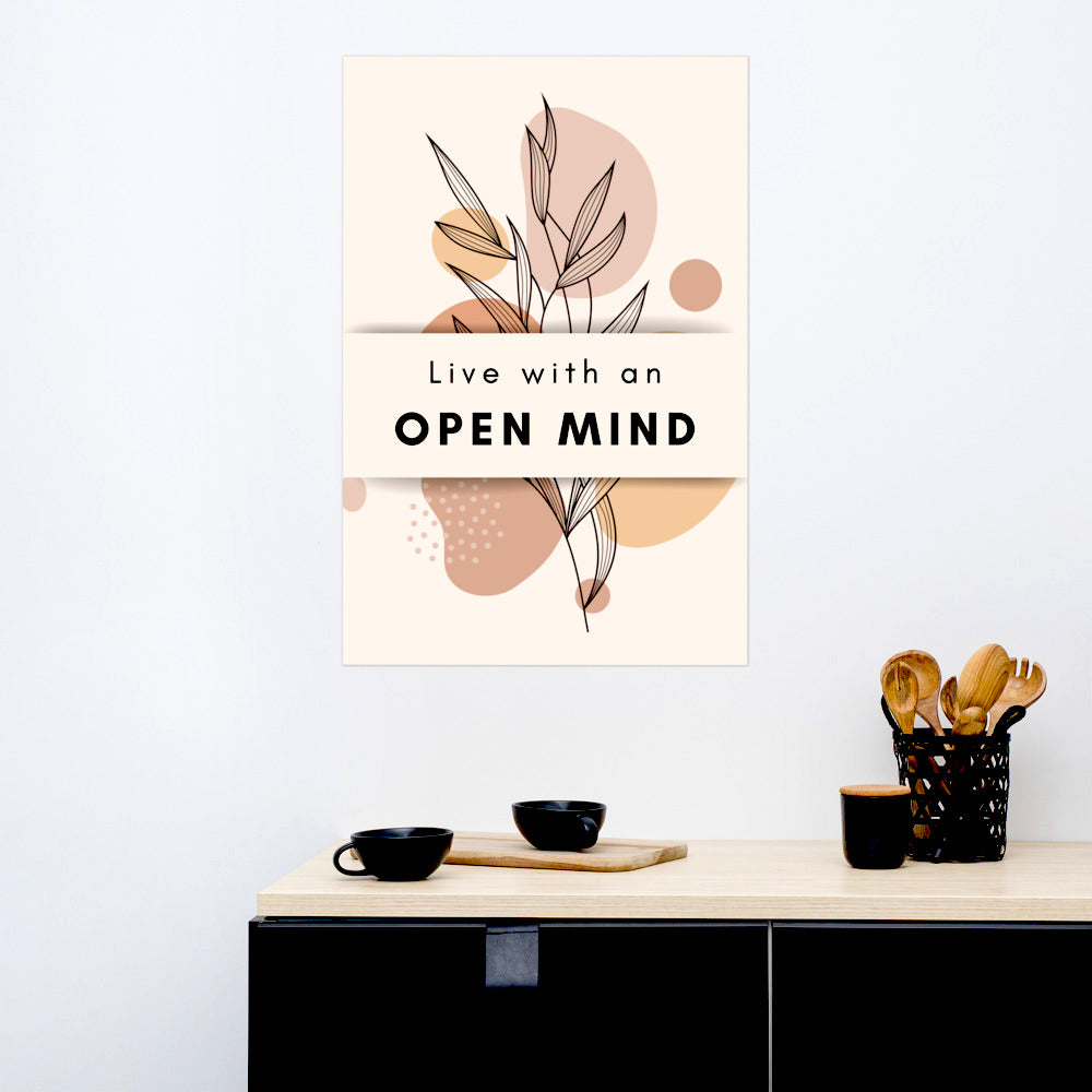 Poster - Live with an open mind