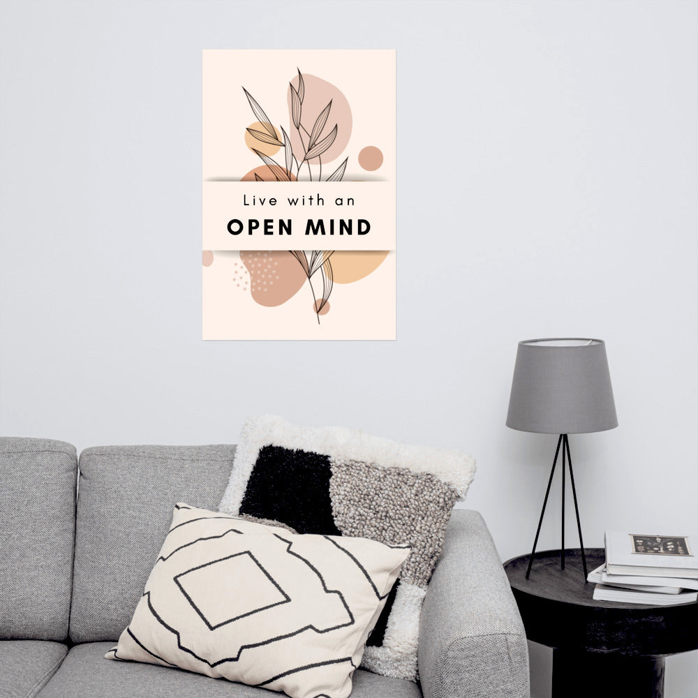 Poster - Live with an open mind