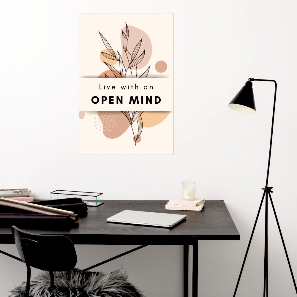 Poster - Live with an open mind