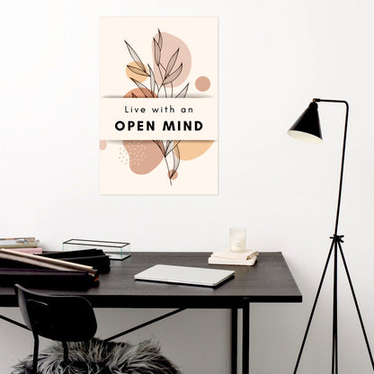 Poster - Live with an open mind