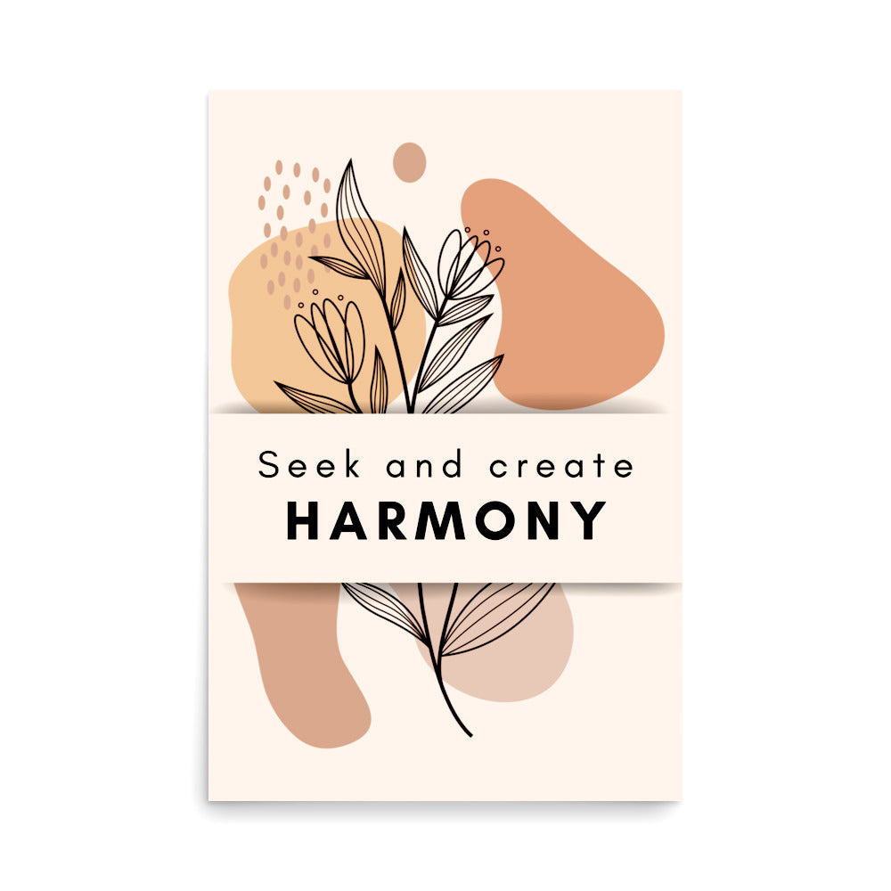 Poster - Seek and create harmony