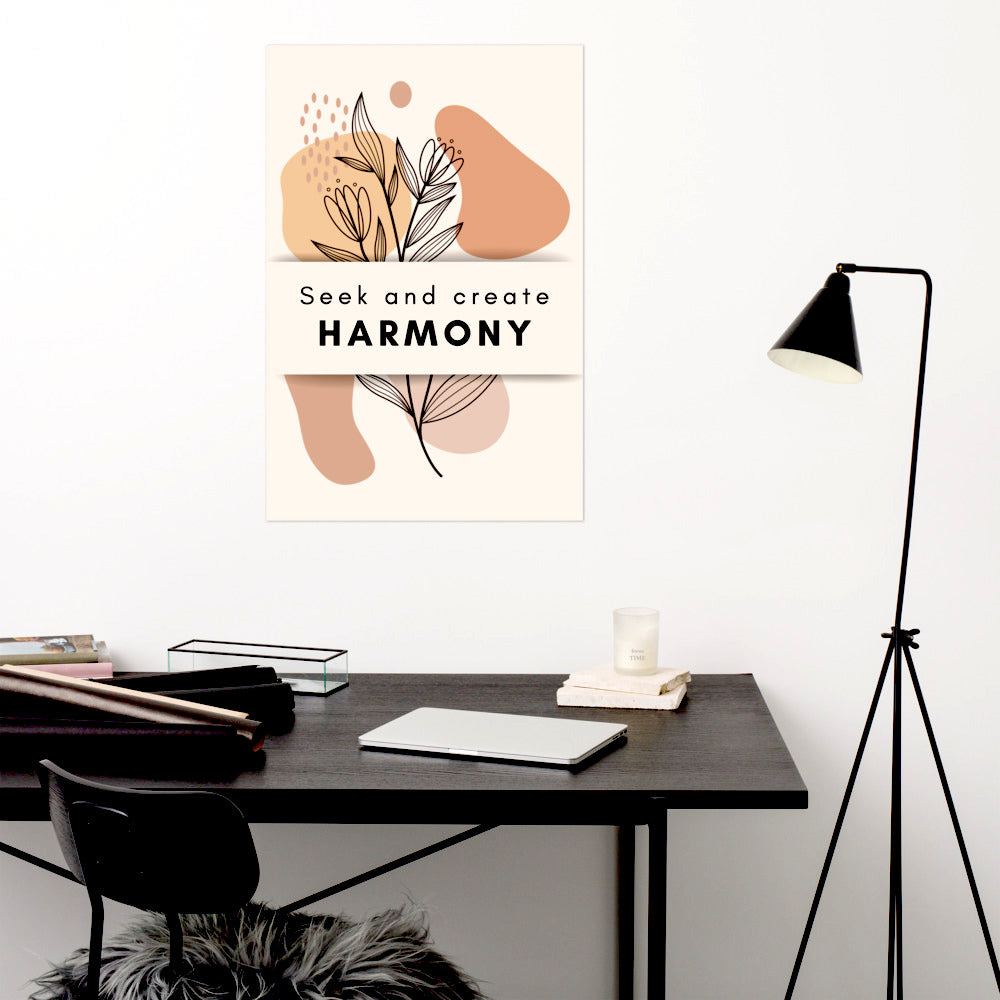 Poster - Seek and create harmony