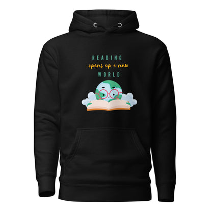 Unisex Hoodie _ Reading opens up a new world