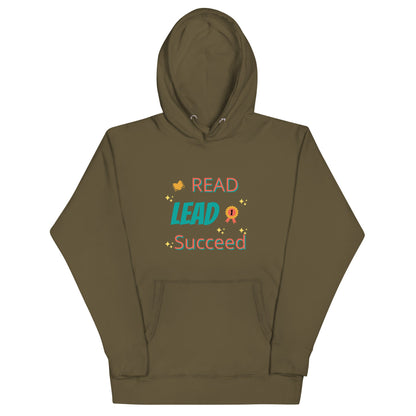 Unisex Hoodie - Read, Lead, Succeed