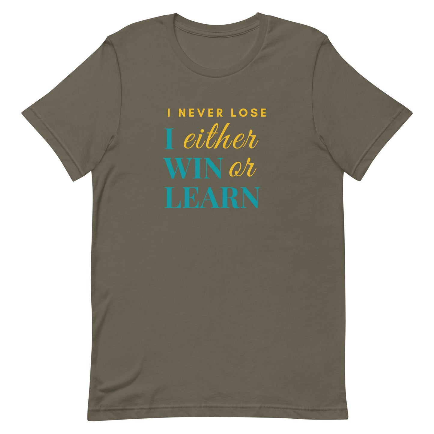 Unisex t-shirt - I either win or learn