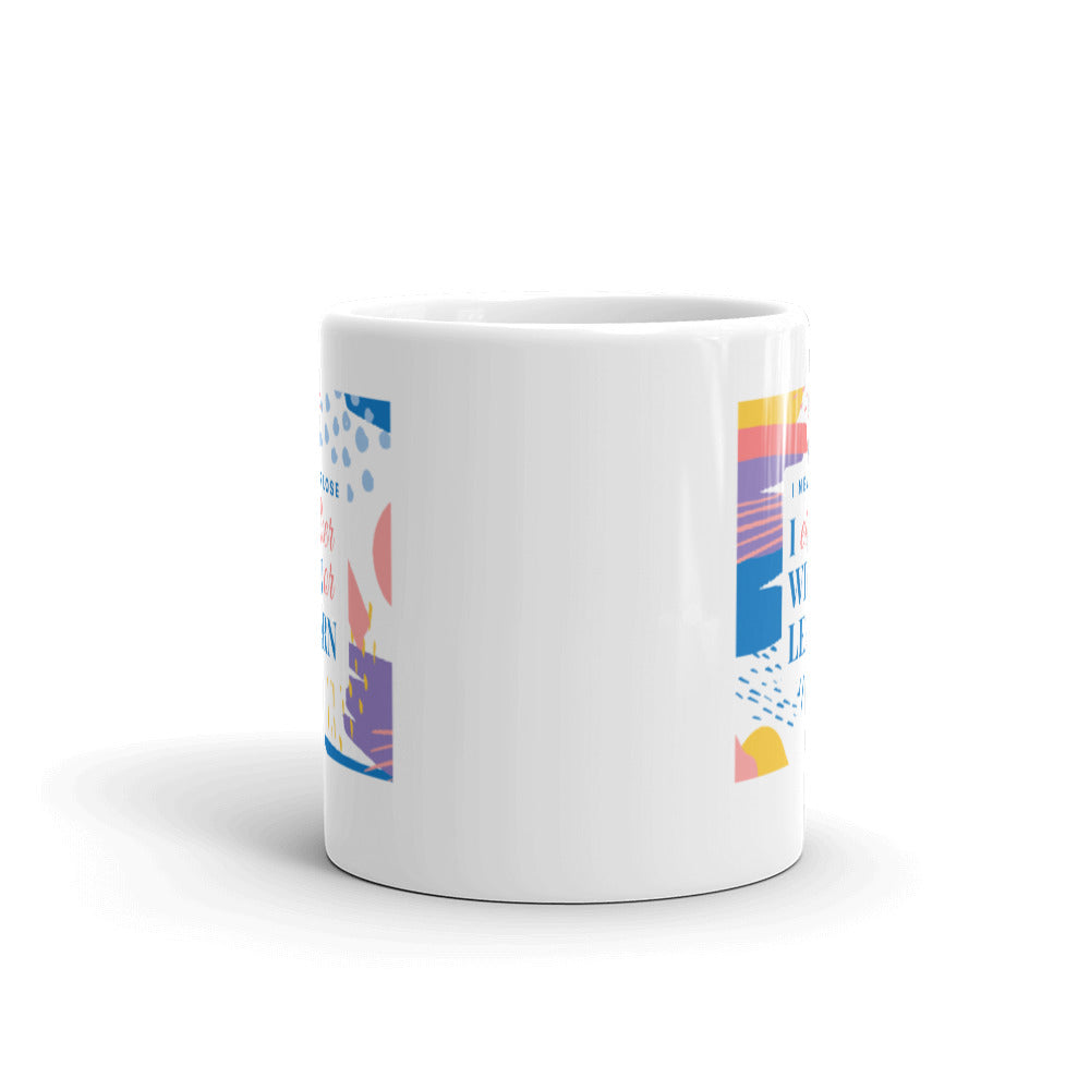 White glossy mug