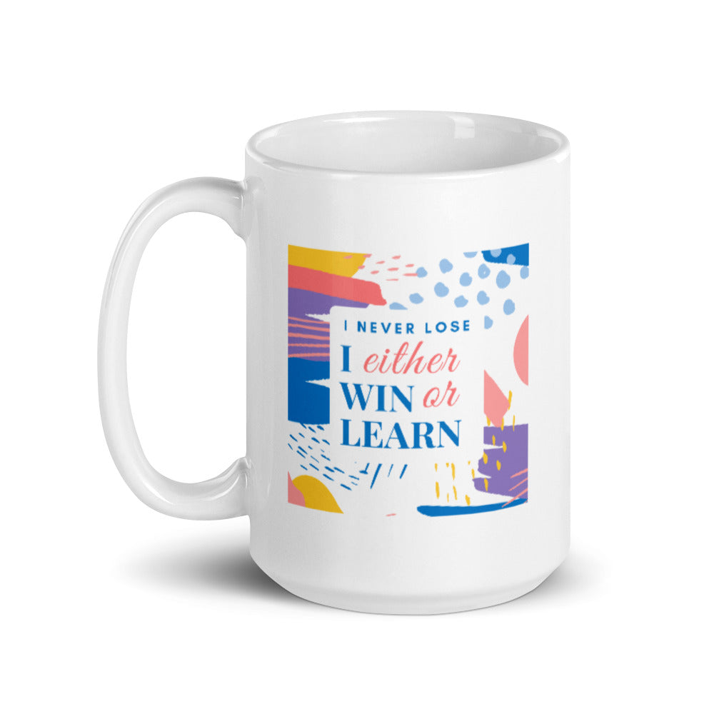 White glossy mug