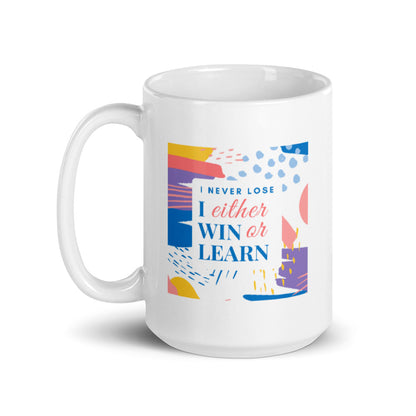 White glossy mug