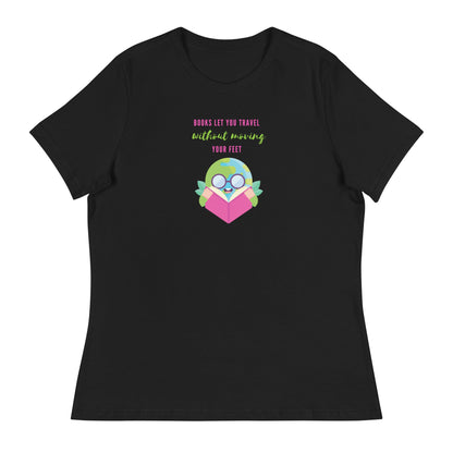 Women's Relaxed T-Shirt - Reading lets you discover the world